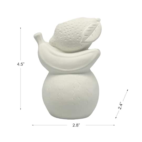 4.5" DIY Ceramic Stacked Fruit Bud Vase by Make Market®